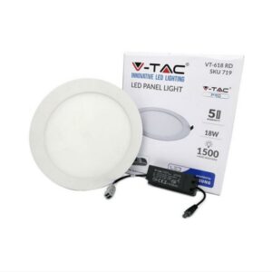 Pannello LED Incasso Rotondo 18w Premium Luce Natura 1500 Lumen